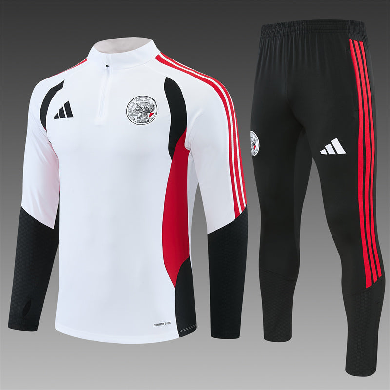 Chándal Oficial Ajax - Edición Combinada (Blanco y Negro)