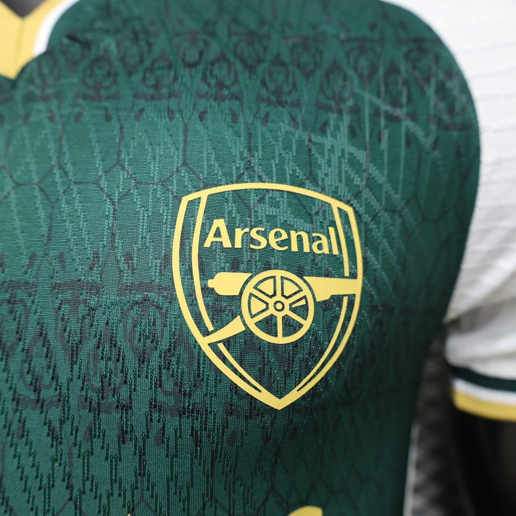 Arsenal FC – Conjunto de Visitante (Temporada 2023/2024) 🟢⚪