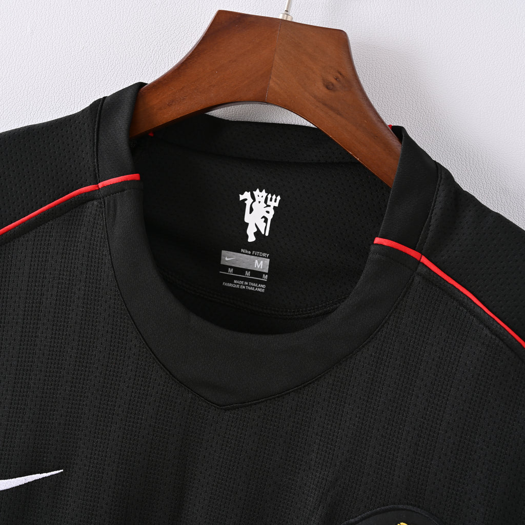 Camiseta Icónica Manchester United Temporada 2007/2008 (Visitante o Alternativa - Manga Larga)