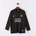 Camiseta Icónica Manchester United Temporada 2007/2008 (Visitante o Alternativa - Manga Larga)