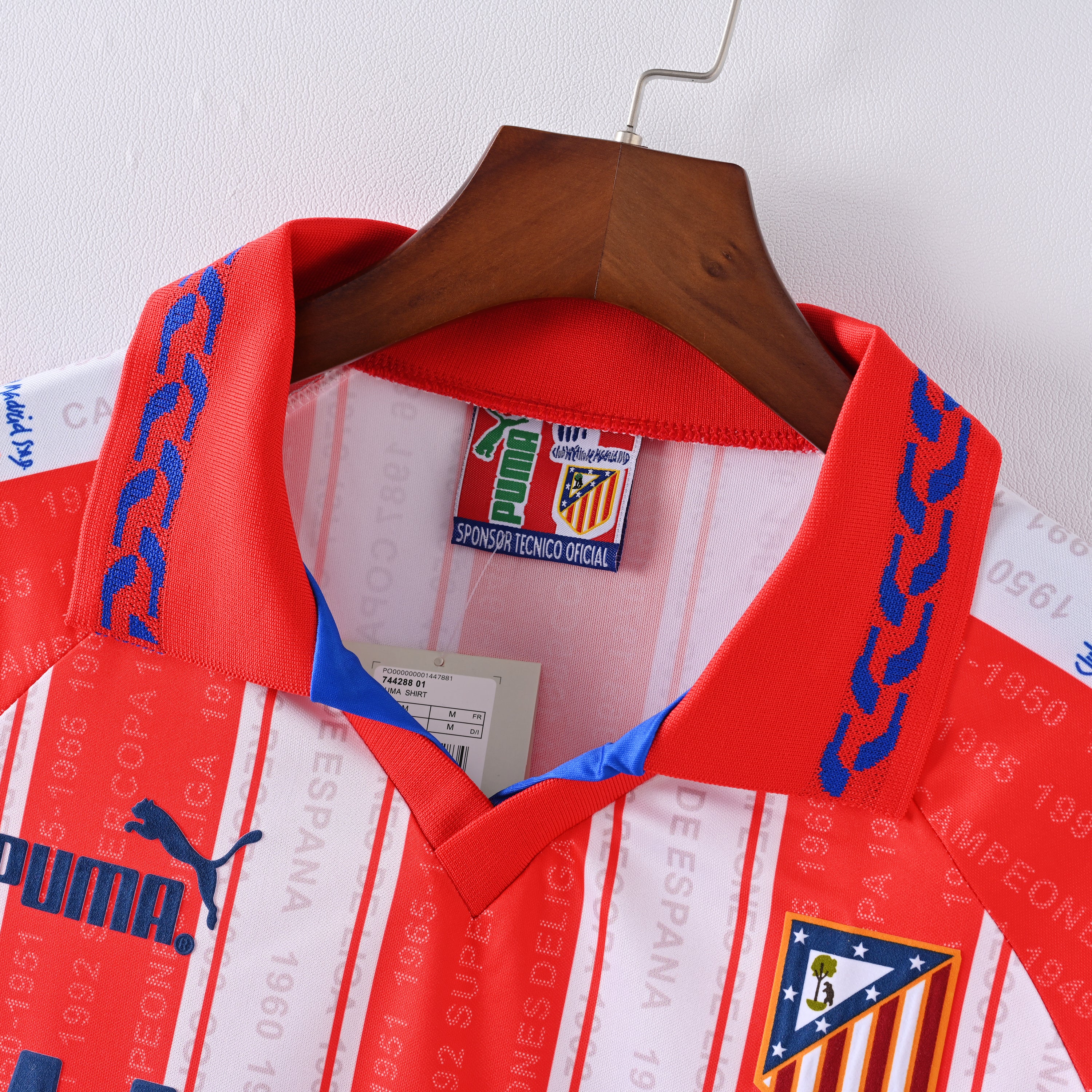 Camiseta Icónica Atlético de Madrid Temporada 1995/1996 (Local - El Doblete)