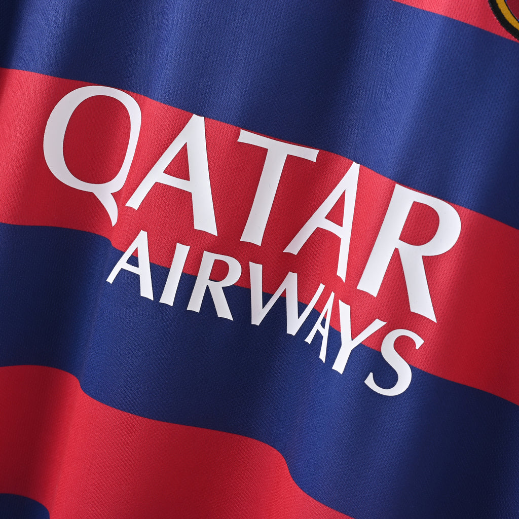 Camiseta Icónica FC Barcelona Temporada 2015/2016 (Local - Manga Larga)