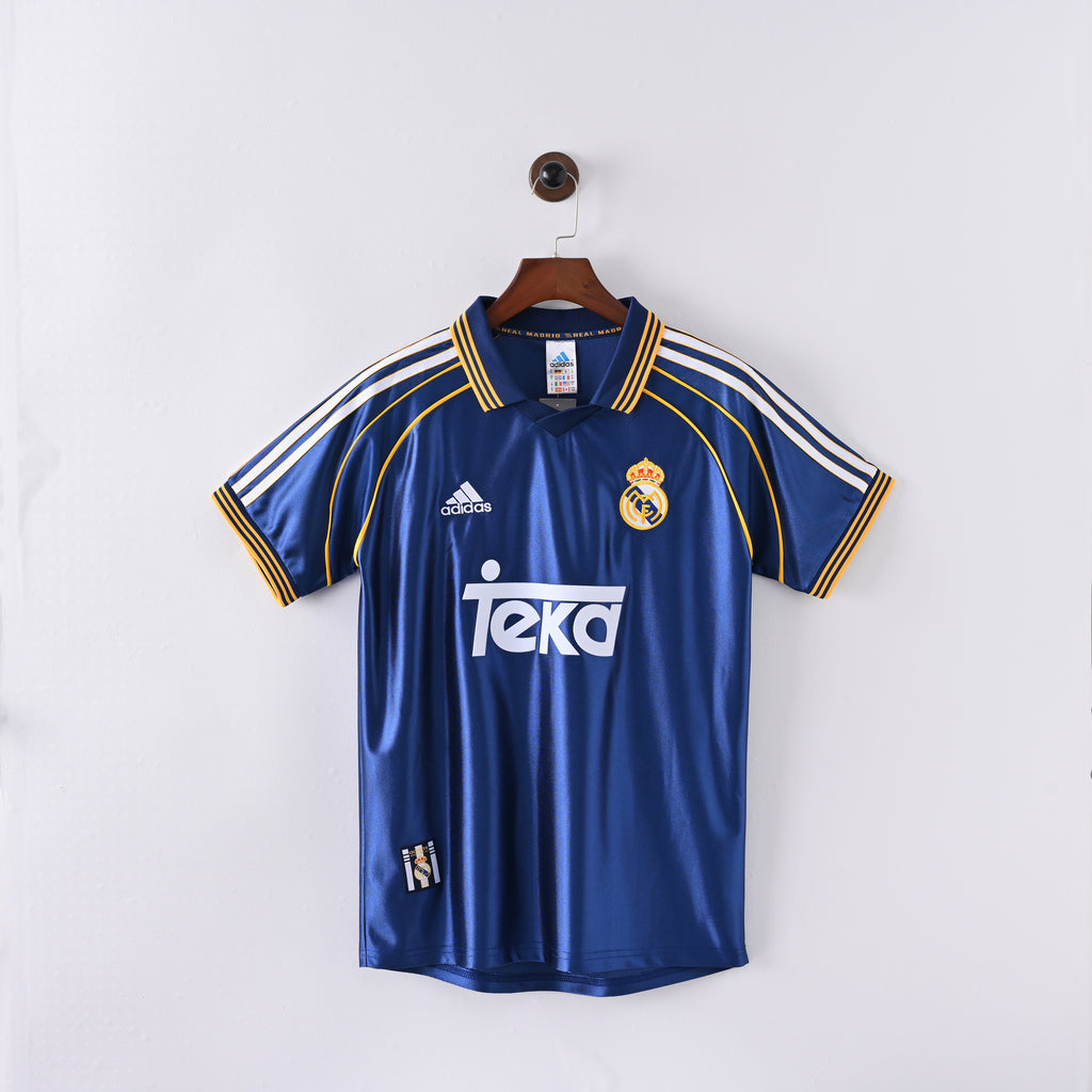 Camiseta Icónica Real Madrid Temporada 1999/2000 (Visitante - Azul / La Octava)