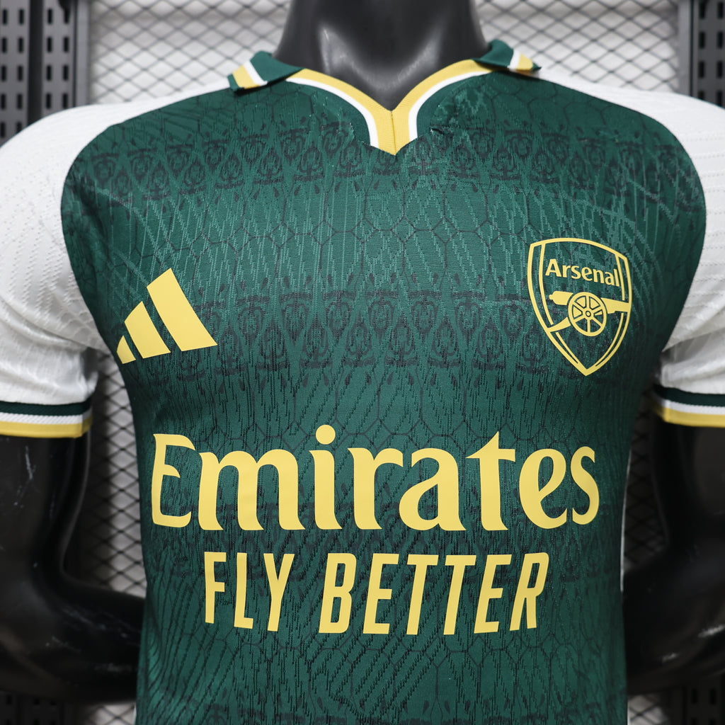 Arsenal FC – Conjunto de Visitante (Temporada 2023/2024) 🟢⚪