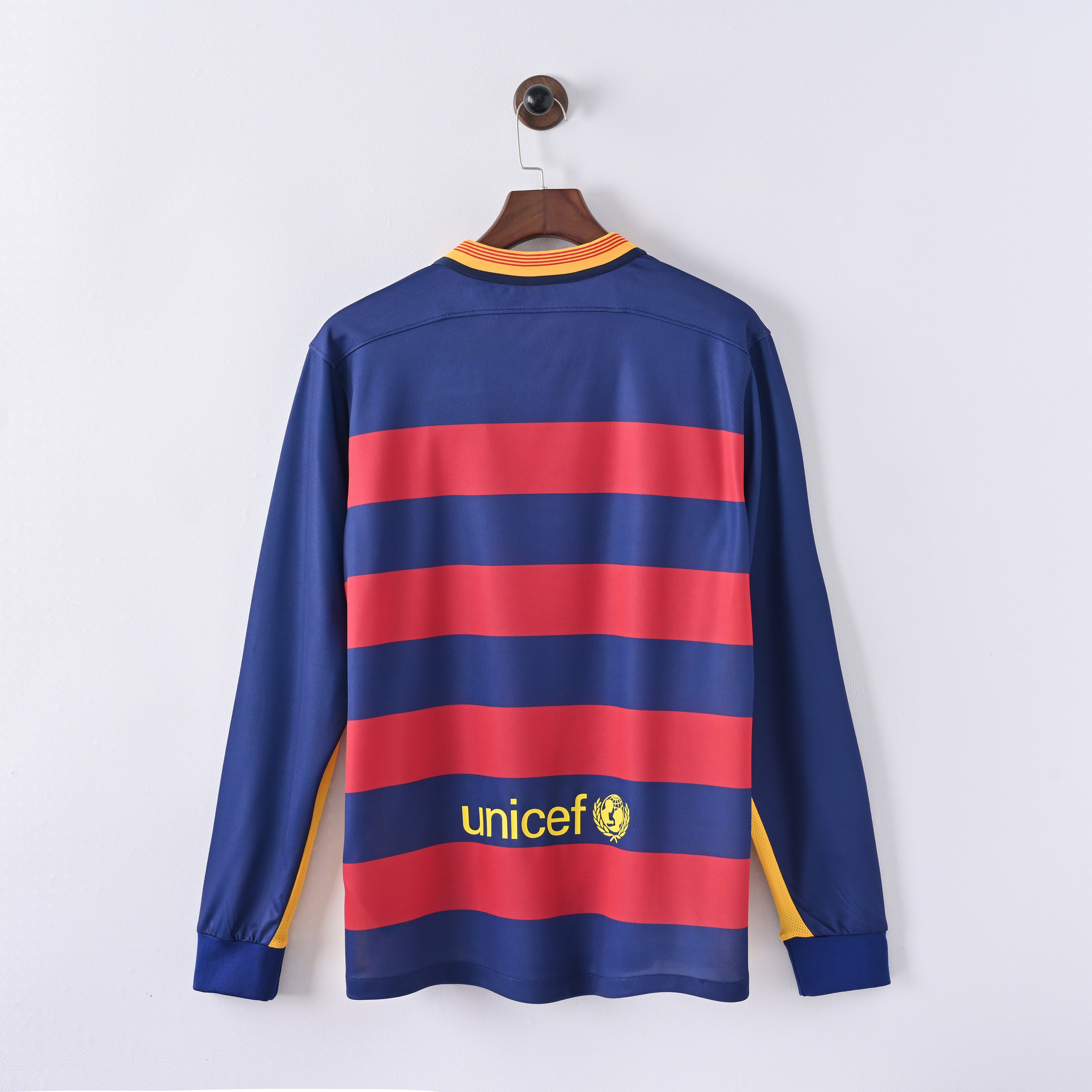 Camiseta Icónica FC Barcelona Temporada 2015/2016 (Local - Manga Larga)