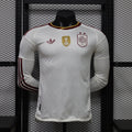 Selección Española de Fútbol – Segunda equipación / Visitante de manga larga con parche de Campeones del Mundo (Temporada 2024/2025) 🇪🇸⭐⚽