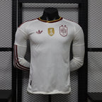 Selección Española de Fútbol – Segunda equipación / Visitante de manga larga con parche de Campeones del Mundo (Temporada 2024/2025) 🇪🇸⭐⚽