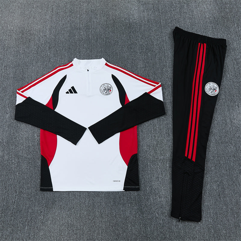 Chándal Oficial Ajax - Edición Combinada (Blanco y Negro)