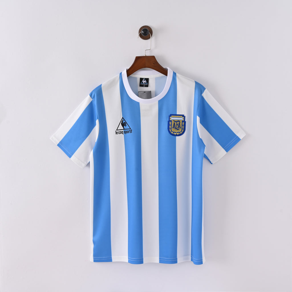 Camiseta Icónica Selección de Argentina Temporada 1986 (Local - Leyenda del Mundial de México)