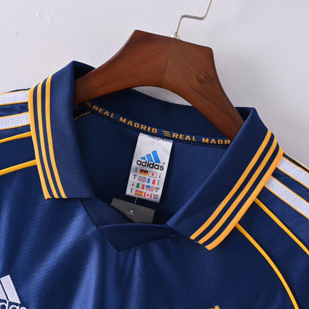 Camiseta Icónica Real Madrid Temporada 1999/2000 (Visitante - Azul / La Octava)