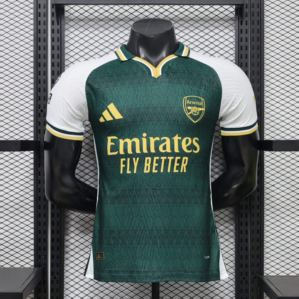 Arsenal FC – Conjunto de Visitante (Temporada 2023/2024) 🟢⚪